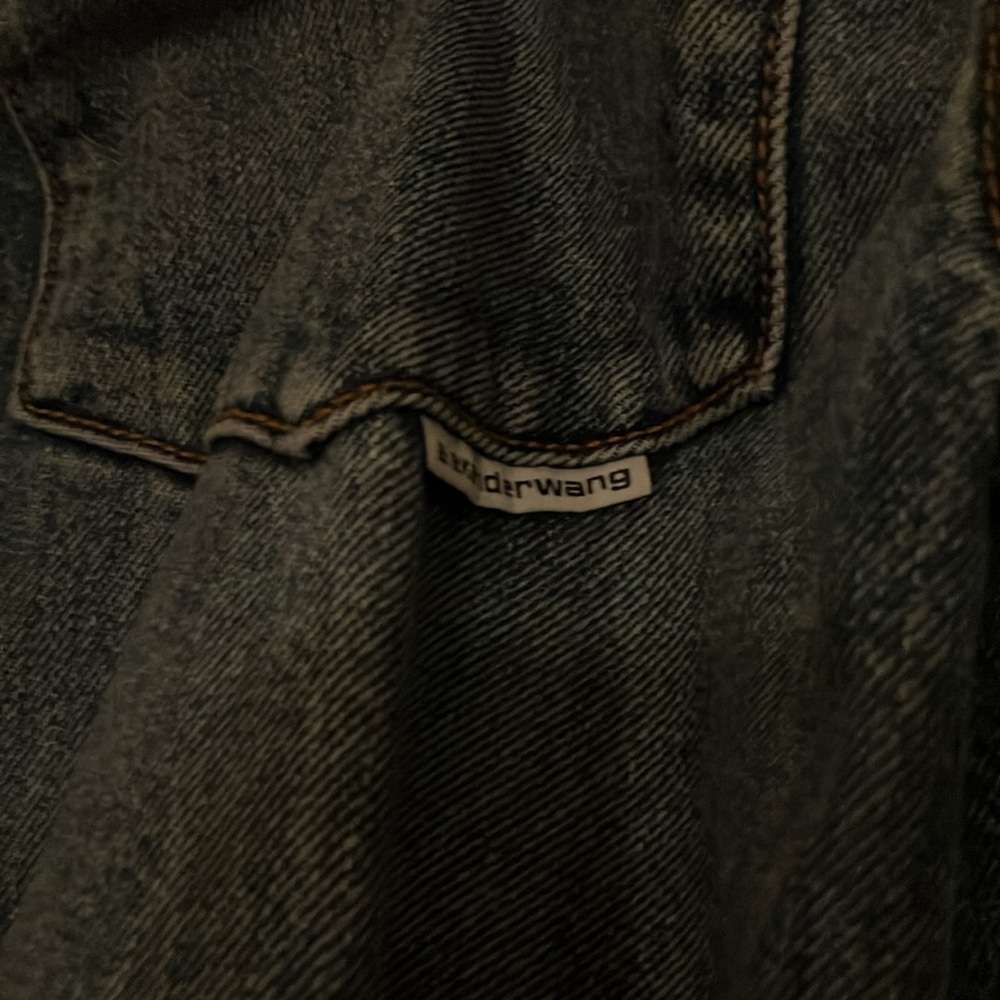 NWT t. By Alexander Wang Pre Styled Denim Shirt Dress - Picture 7 of 10